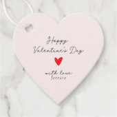 elegant pink Valentine's Day  フェイバータグ (正面)