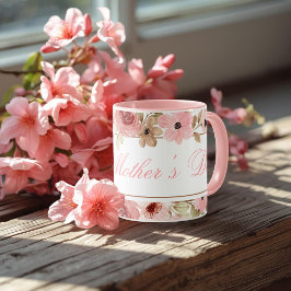 Elegant Pink Watercolor Flower Coffee Mug マグカップ