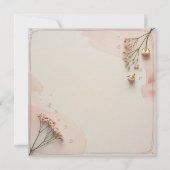 Elegant Pink Watercolor Mother’s Day Card  招待状 (裏面)