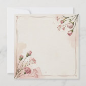 Elegant Pink Watercolor Mother’s Day Card  招待状 (裏面)