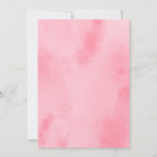 Elegant Pink Wedding invitation (裏面)