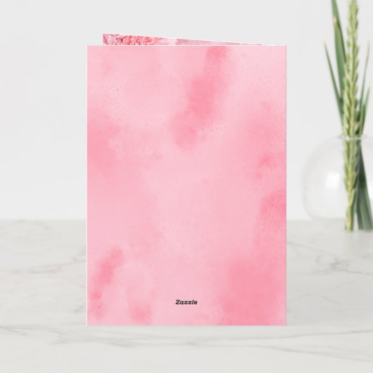 Elegant Pink Wedding invitation 招待状 (裏面)