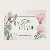 Elegant Pink White Floral A Gift For You  (正面)