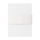 Elegant Pink White Floral Invitation Belly Band 招待状ベリーバンド (裏面例)