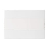 Elegant Pink White Floral Invitation Belly Band 招待状ベリーバンド (裏面例)