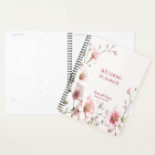Elegant Pink White Floral Planner プランナー手帳 (ディスプレー)