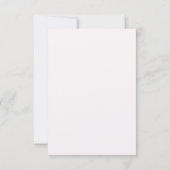 Elegant Pink White Floral RSVP Card (裏面)