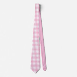 Elegant Pink &white plaid wedding Groom Gift   ネクタイ