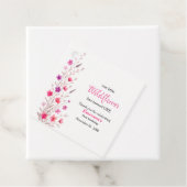 Elegant Pink Wildflower 1st Birthday Party フェイバータグ (インサイチュ)