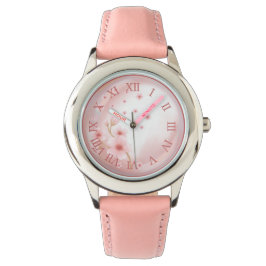 Elegant pink wristwatch 腕時計