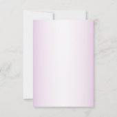 ًElegant Pink Yellow Floral Rustic セーブザデート (裏面)