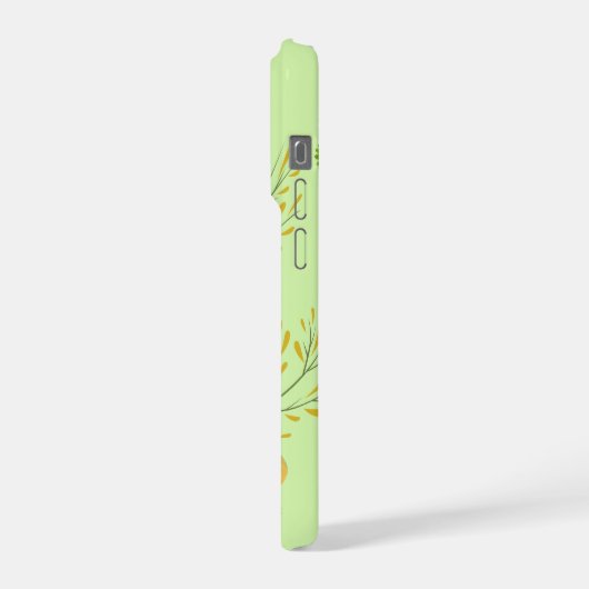 Elegant pistachio green phone wallet iPhoneケース (左側面)