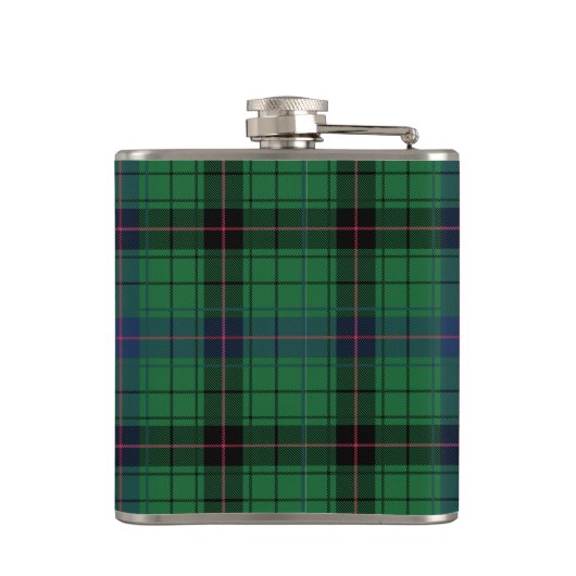 Elegant Plaid Davidson Tartan Custom  フラスク (裏面)