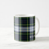 Elegant Plaid Gordon Tartan Custom コーヒーマグカップ (正面右)