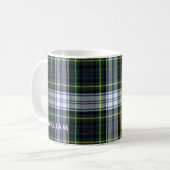 Elegant Plaid Gordon Tartan Custom コーヒーマグカップ (正面左)