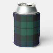 Elegant Plaid Rustic Green Classic Tartan 缶クーラー (缶裏面)
