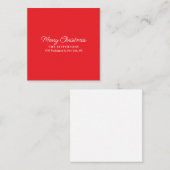 Elegant Plain Minimalist Modern Holiday Season ノートカード (正面/裏面)