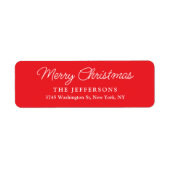 Elegant Plain Minimalist Modern Holiday Season ラベル (正面)