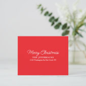 Elegant Plain Minimalist Modern Holiday Season 出欠カード (スタンド正面)