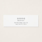 Elegant Plain White Stud Earring Display (裏面)