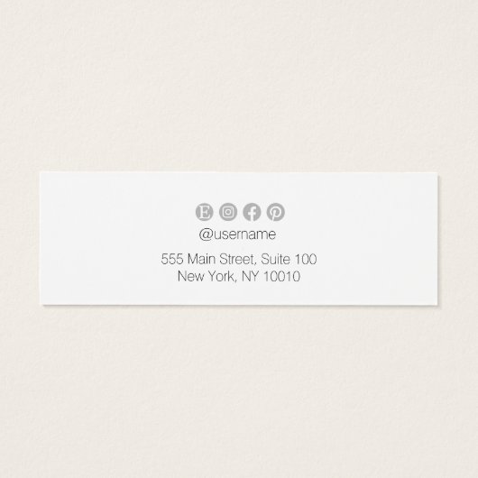 Elegant Plain White Stud Earring Display (裏面)