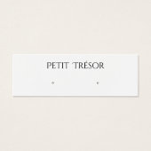 Elegant Plain White Stud Earring Display (正面)