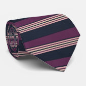 Elegant Plum & Navy Multi-Stripe ネクタイ (ロール)