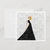 Elegant Poise Glam Fashion Art Card ノートカード (正面/裏面)