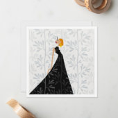 Elegant Poise Glam Fashion Art Card ノートカード (正面/裏面インサイチュ)