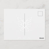 Elegant Poise Glam Fashion Art Postcard ポストカード (裏面)