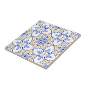 Elegant Portuguese Blue and Gold Mediterranean タイル (側面)