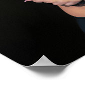 Elegant Pose In Pink And Black Lingerie ポスター (角)