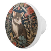 Elegant Possum William Morris Inspired Floral  セラミックノブ (右)