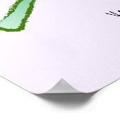 Elegant poster with a violet rose ポスター (角)