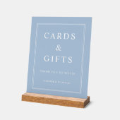 Elegant Powder Blue Cards And Gifts Wedding アクリルサイン (傾斜)