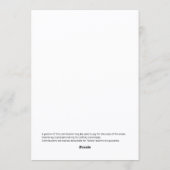 Elegant President's Day Gala Fundraiser 招待状 (裏面)