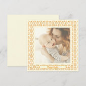 Elegant Pretty Pastel Chic Photo Happy Easter Eggs シーズンカード (正面/裏面)