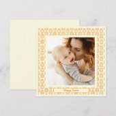 Elegant Pretty Pastel Chic Photo Happy Easter Eggs シーズンカード (正面/裏面)