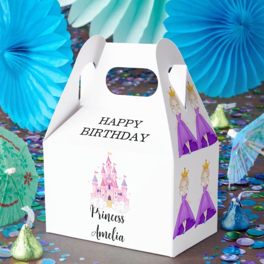 Elegant Princess Birthday Celebration フェイバーボックス (パーティー)