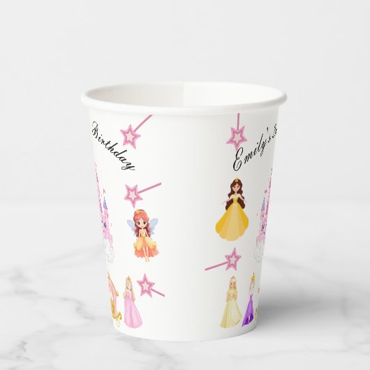 Elegant Princess Birthday Celebration 紙コップ (左)