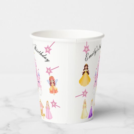 Elegant Princess Birthday Celebration 紙コップ (右)