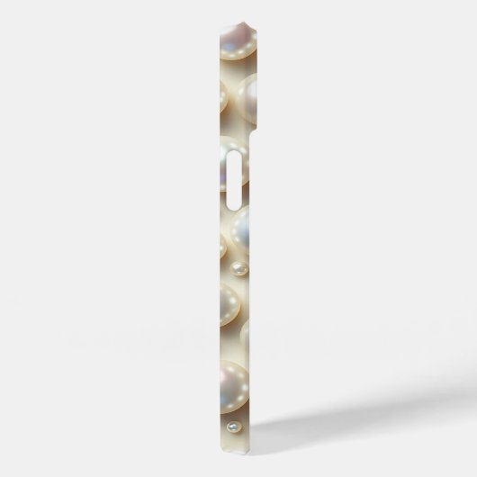 Elegant Pristine White Pearls Scattered Aesthetic  Case-Mate iPhoneケース (裏面 / 右)