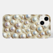 Elegant Pristine White Pearls Scattered Aesthetic  Case-Mate iPhoneケース (裏面 (横))