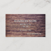 Elegant&Professionalの木製の終わりの名刺 名刺 (裏面)