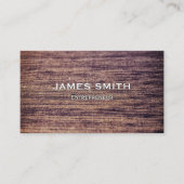 Elegant&Professionalの木製の終わりの名刺 名刺 (正面)