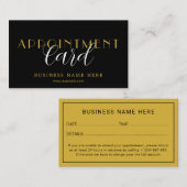 Elegant Professional Appointment Card Design 予約カード (正面/裏面)