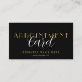Elegant Professional Appointment Card Design 予約カード (正面)