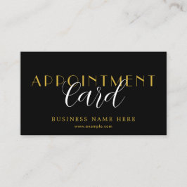 Elegant Professional Appointment Card Design 予約カード