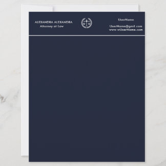 Elegant Professional for Lawyers Law Firm Office レターヘッド