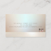 Elegant Professional Simple Gold Sewing Machine 名刺 (裏面)
